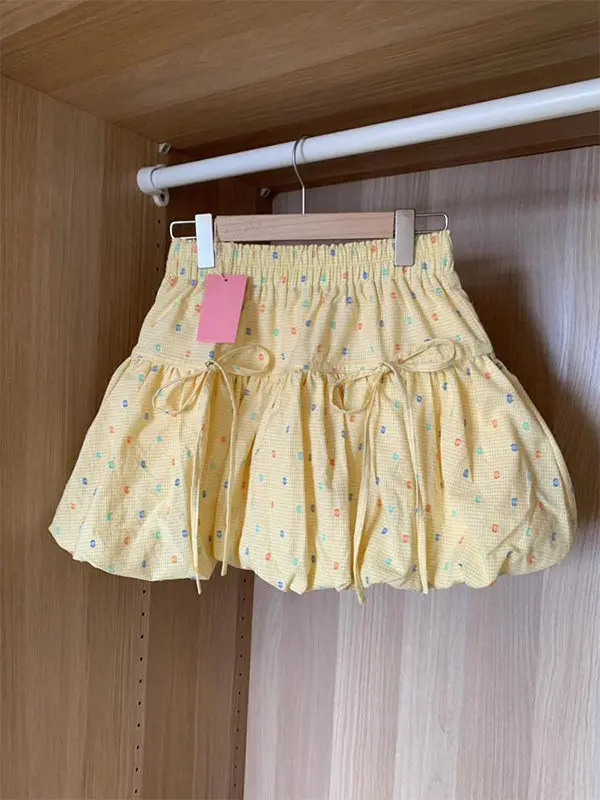 

plus Size Floral Print A-Line Skirt High Waist Casual Style for Plump Sisters Summer Short Skirts Women's Fashion