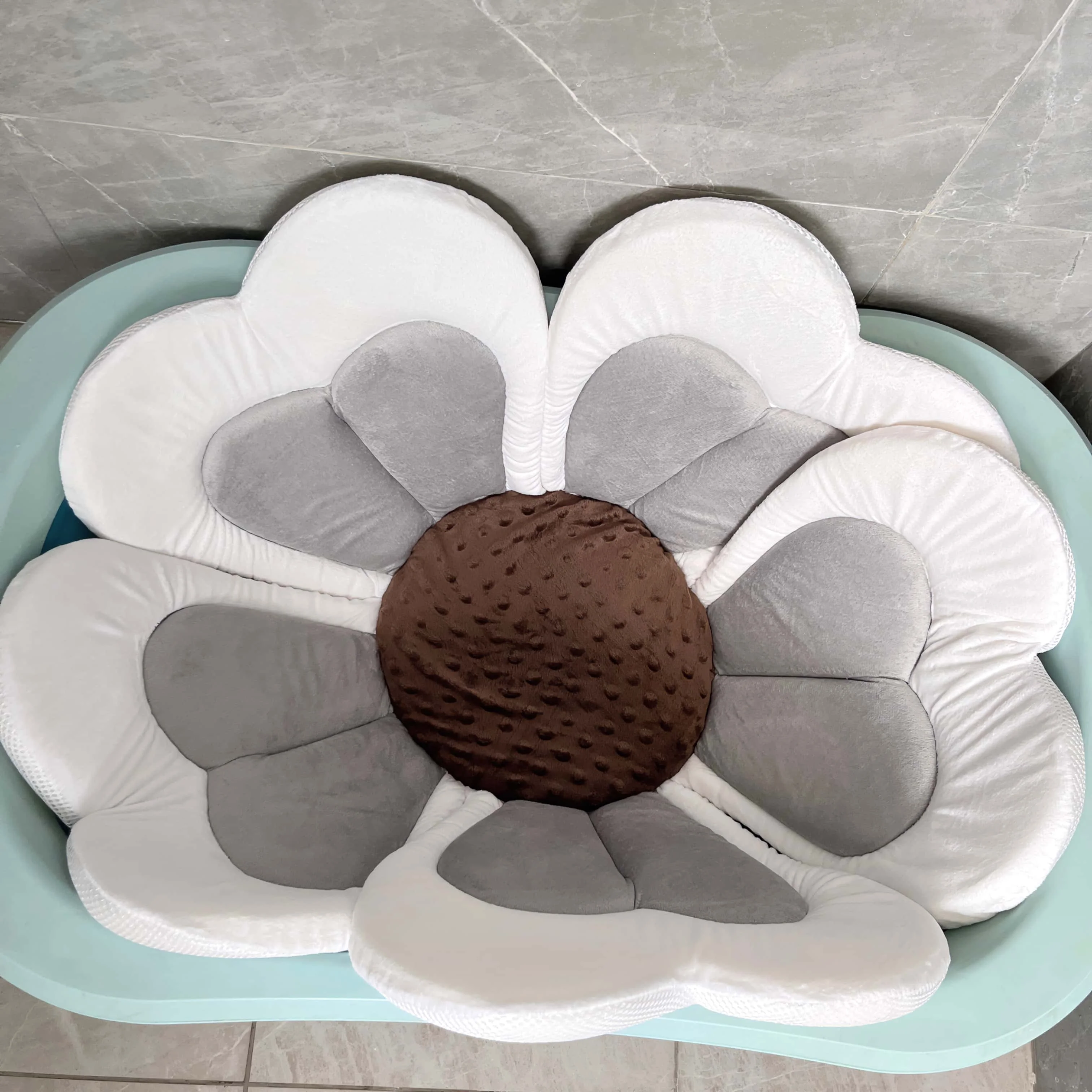 Baby shower mat bath bag creative flower bathtub bath mat bath bag multifunctional baby seat cushion crawling pad