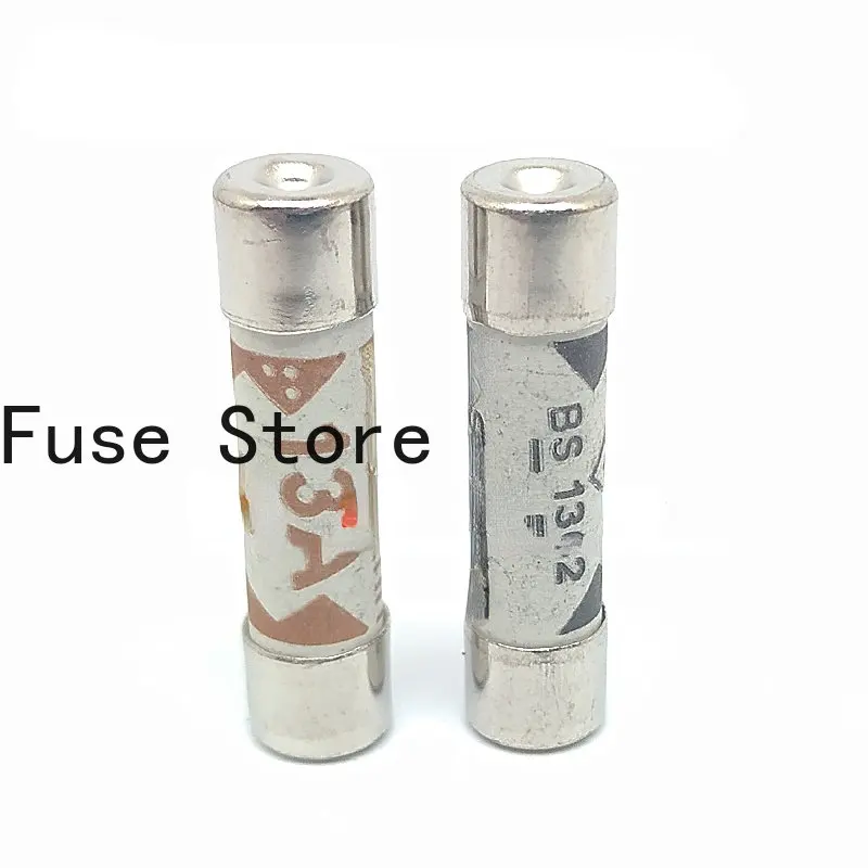 

10PCS BS1362 3A 5A 10A 13A 15A Sand Filled Anti Riot Plug Ceramic Fuse Tube 6 * 25mm