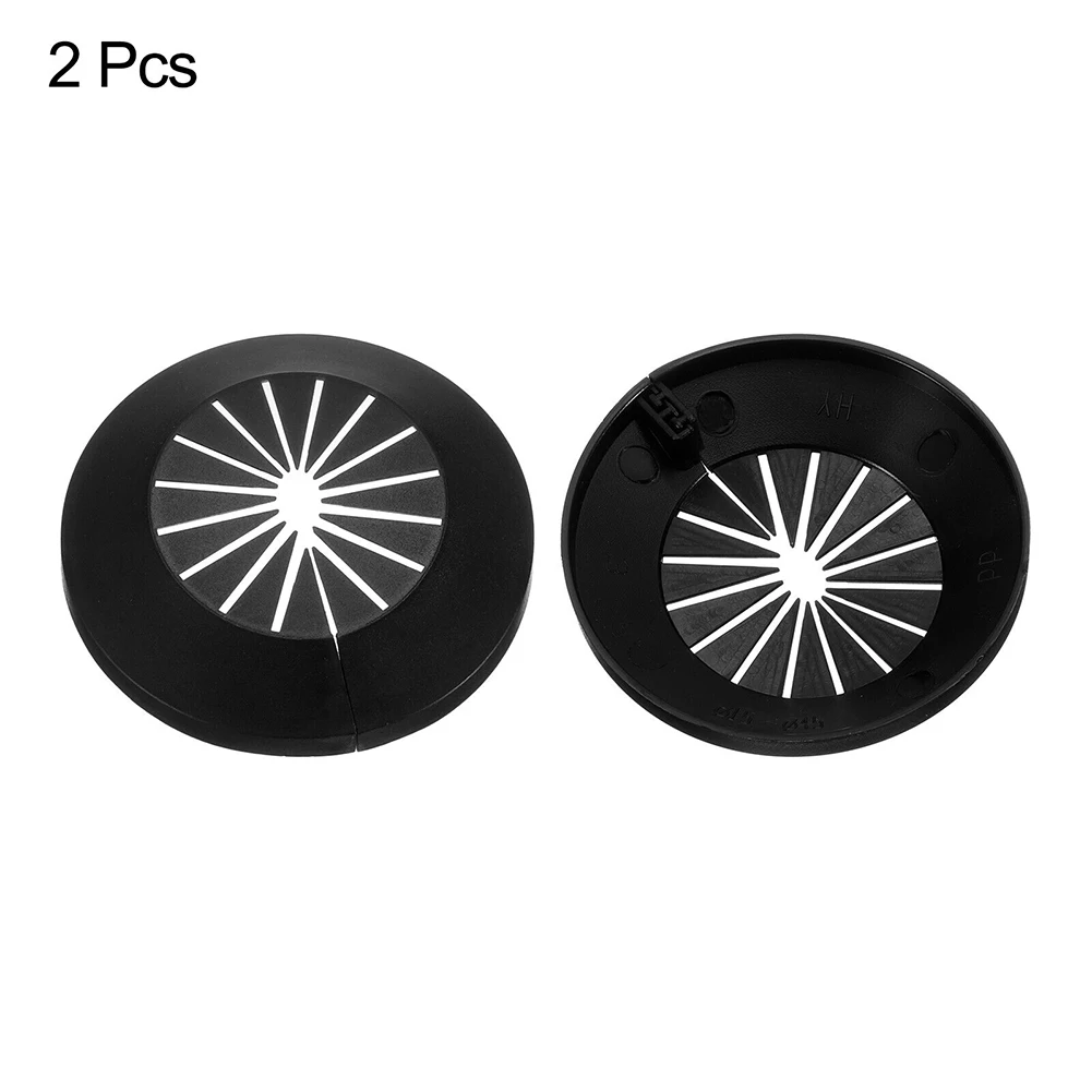 2pc Pipe Cover Decoration 15mm-45mm PP Plastic Escutcheon Collar Black Plastic Air Conditioning Pipes Wall Decorative Cover