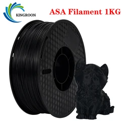 KINGROON-filamento ASA para impresora 3D, alta resistencia a los rayos UV, carrete de 1kg, perfecto para imprimir piezas funcionales al aire libre, 1,75mm, FDM