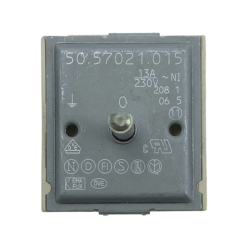 50.57021.015 EGO Single Energy Regulator Stove/Cooktop Control Switch 50.57021.010 Electric Range Infinite Switch Compatible 13A