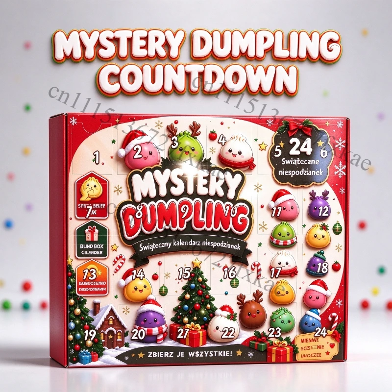 Christmas Squishy Advent Calendar 2026, Fidget Countdown Calendar Surprises Sensory Fidget for Adult Christmas Party Favors Gift