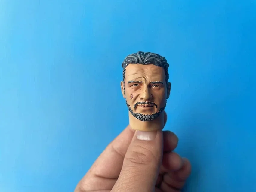 Gotowa głowa w skali 1/6, przedmalowana, z czasów II wojny światowej - żołnierz niemiecki, armia amerykańska, radziecka armia czerwona, do figurek kolekcjonerskich 12-calowych.