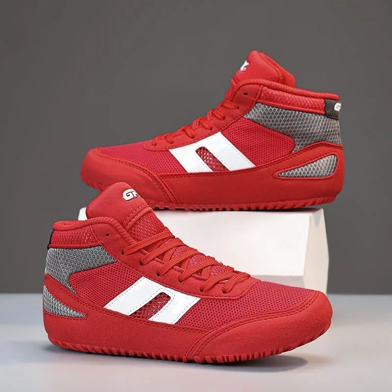 

2026 Hot Sale Wrestling Shoes Men Women Red Blue Boxing Shoes For Unisex Designer Gym Training Shoe Breathable Fighting Shoes