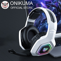 ONIKUMA B100 Wireless Headphone 2.4GHz Gaming Headset with Microphones HiFi Sound Quality PC Laptop Gaming Headset for PC