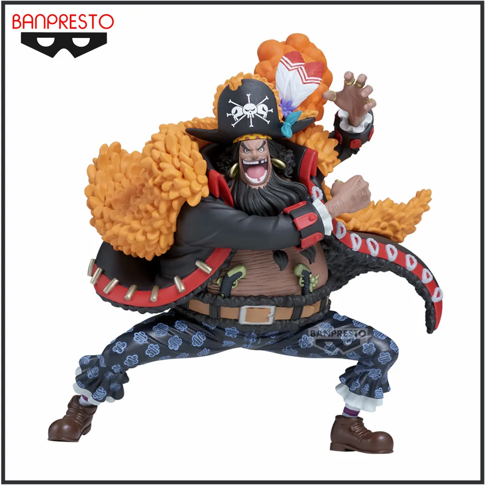 Original Bandai Anime Figure ONE PIECE BATTLE RECORD COLLECTION-MARSHALL.D.TEACH- Action Figure Banpresto Toys Model Doll 11cm