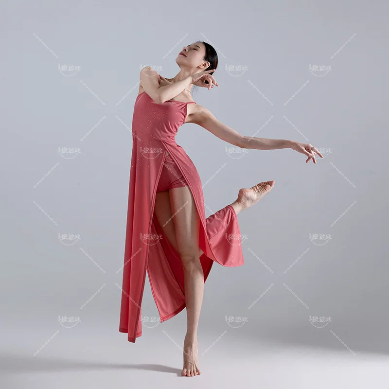 Ensemble de jupe longue de danse orientale pour femmes, vêtements d'entraînement, robe de scène, costume de danse du ventre trempé, mode de festival professionnelle