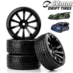 1/10 RC Drift On-road Wheels Hard Pattern Tyre for 1/10 Traxxas D4 HSP HPI Sakura TT01 Tamiya Drifting RC Car Drift Hard Tires