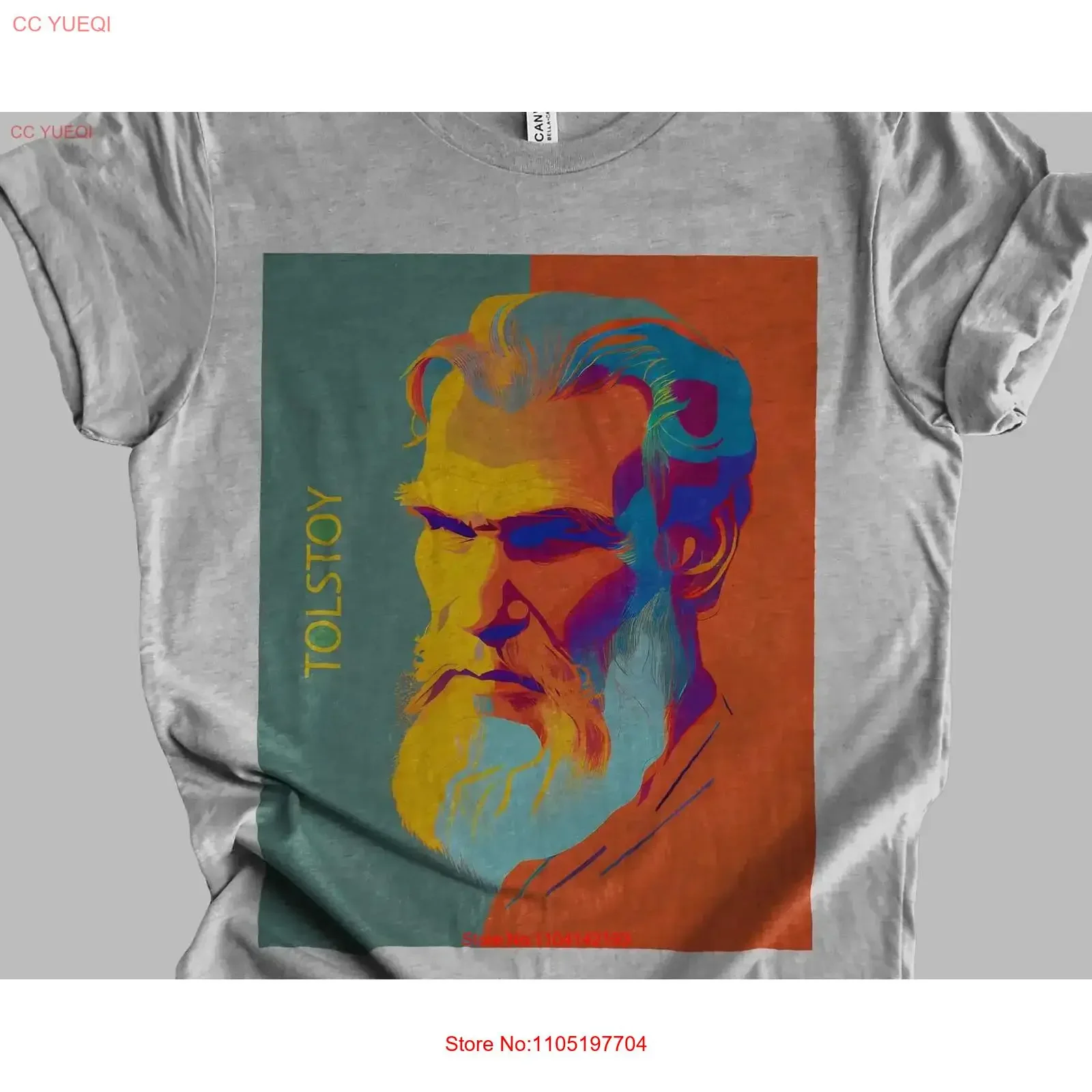 Leo Tolstoy Retro Minimalist T Shirt Russian Classic Literature Mindspring Retreat vintage Washed Versatile Soft Stylish