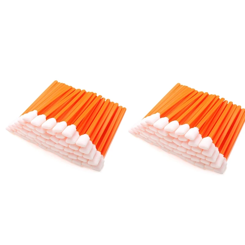 100Pcs Foam Swabs Sticks Cleanroom Detailing Swab Sponge Sticks For Inkjet Printer, Optical Instruments,Camera Sensors