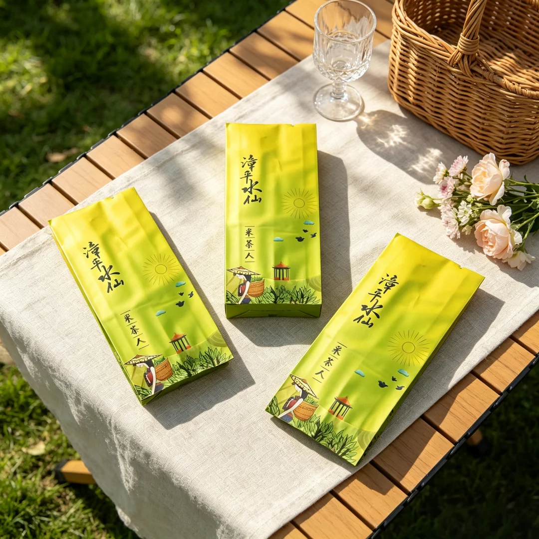 250g/500g Chinese Zhang Shui Xian Tea Set Vacuum Plastic Bags ZhangPin ShuiXian Oolong Tea Compression Packing Bag