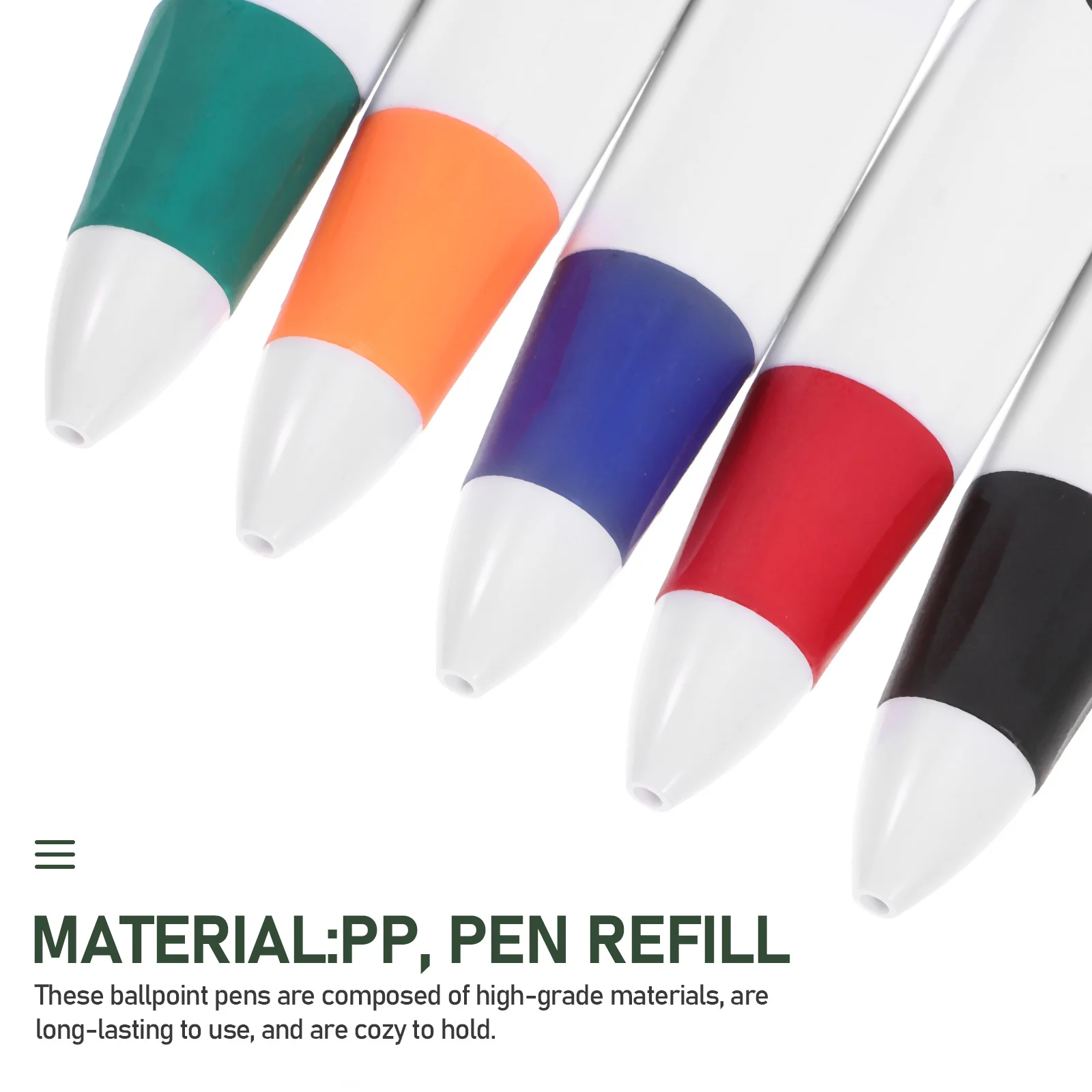 

10Pcs Four Color Retractable Ballpoint Pens Multicolor Design for School Writing Pens Novelty Supplies