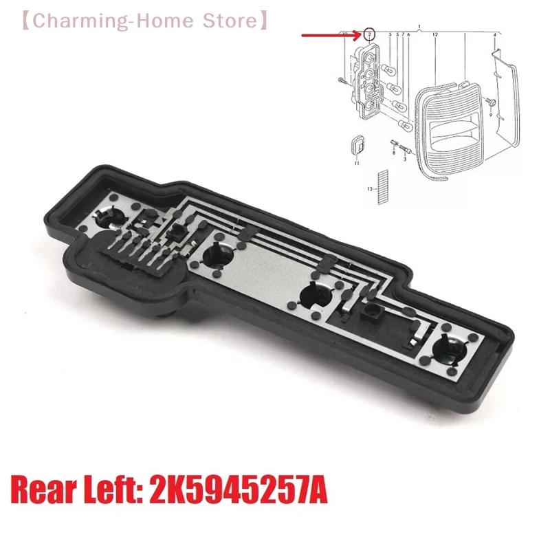 

【M】For VW Caddy 2004-2011 Left Rear Tail Light Bulb Carrier 2K5945257A Tail Light Circuit Board Replacement