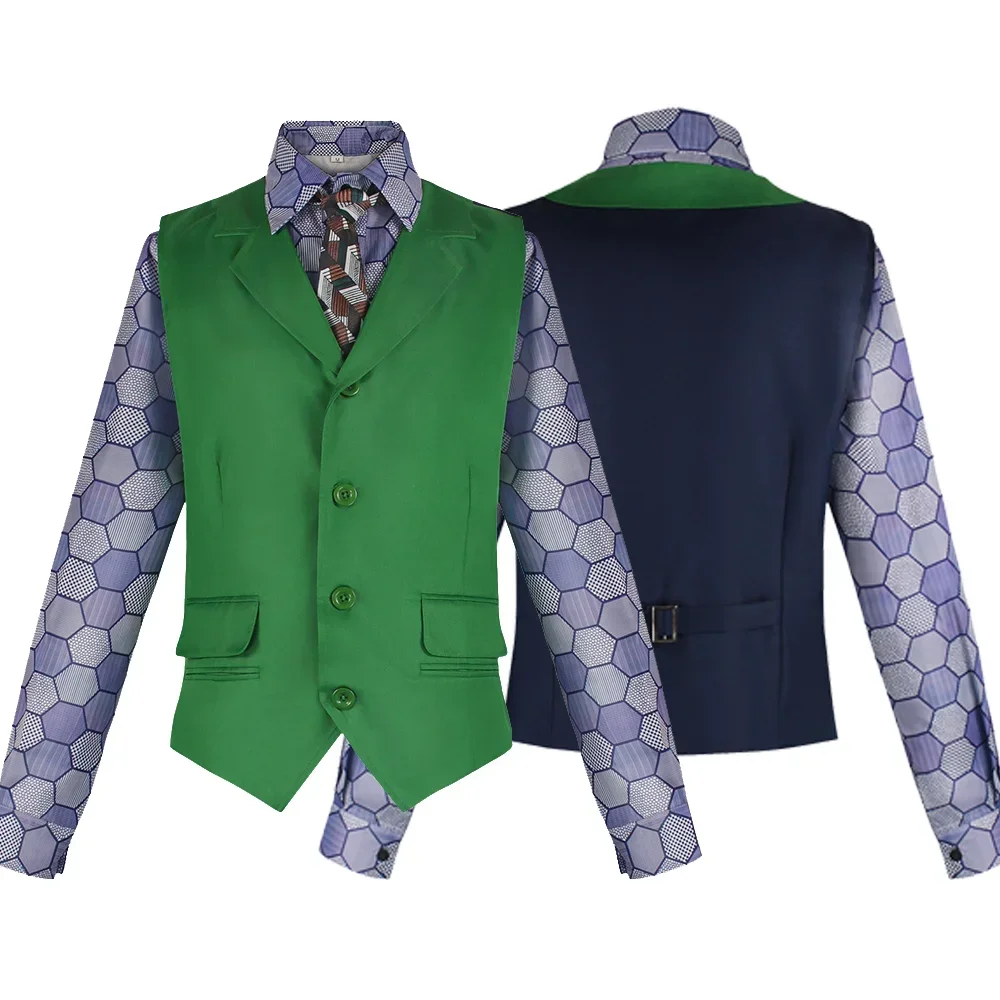 เสื้อกั๊กชุดคอสเพลย์ผู้หญิงลายฮีโร่โจ๊กเกอร์, เสื้อโค้ทพร้อมเสื้อผู้ใหญ่ผู้ชายชุดเทศกาลฮาโลวีนเสื้อแขนยาวภาพยนตร์