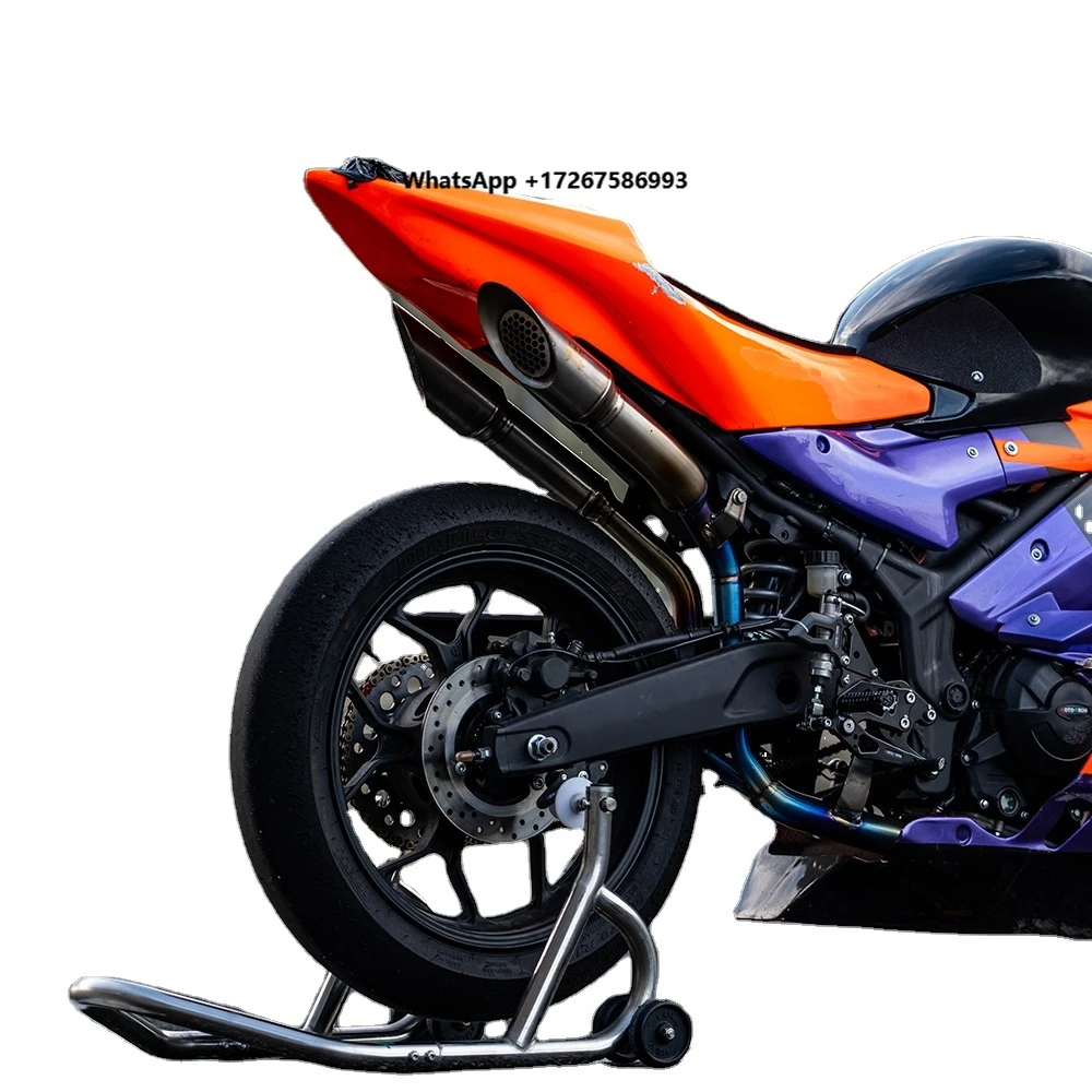 For Ya ma ha R3 Titanium High Double Exhaust