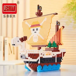 2250PCS One Piece Sunny Pirates Ship Building Block Diy Navigation Ship Model Micro Bricks Education Toys For Kids Holiday Gifts