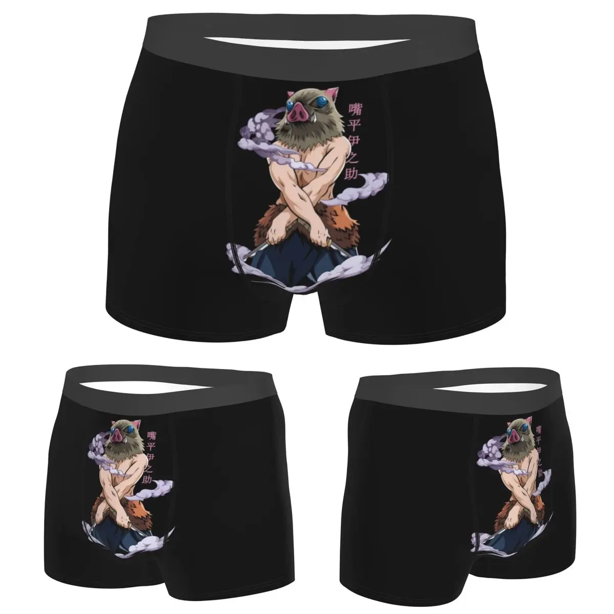 

Boxer Underpants Shorts Inosuke Anime Slayer Demon Slayer Panties Men's Ventilate Underwear for Homme Man Boyfriend Gift