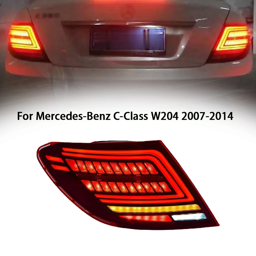 

Car Taillights For Benz W204 Led Tail Lights 2007-2014 C200 C220 C300 Rear LED DRL Turn Signal Brake Reverse Auto Accessories