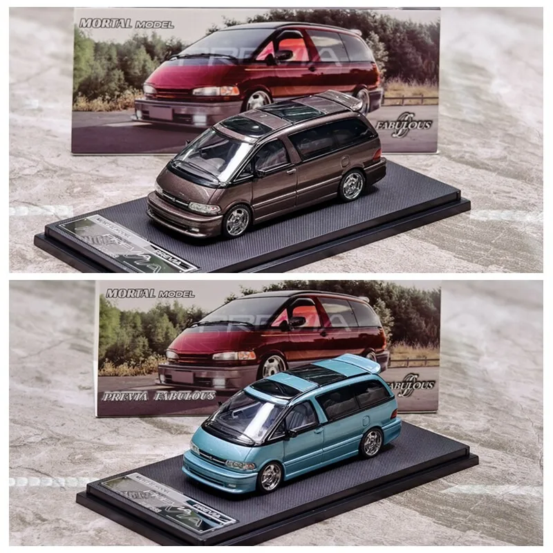 Diecast MORTAL 1:64 Scale TOYOTA PREVIA Van Alloy Car Model