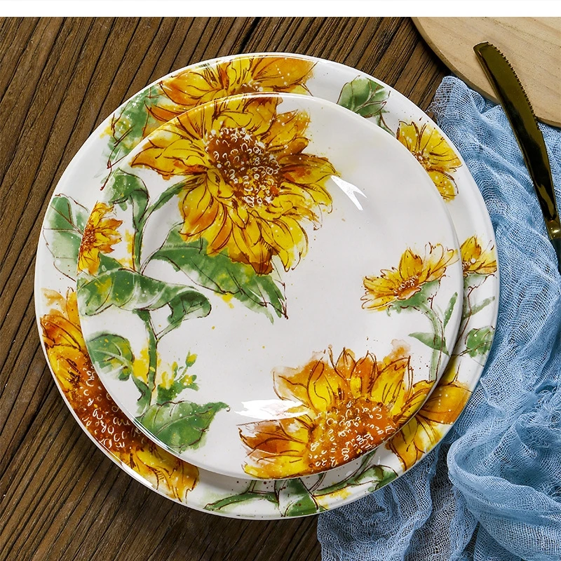 Pastoral 10.6-inch Steak Ceramic 8-inch party setting
