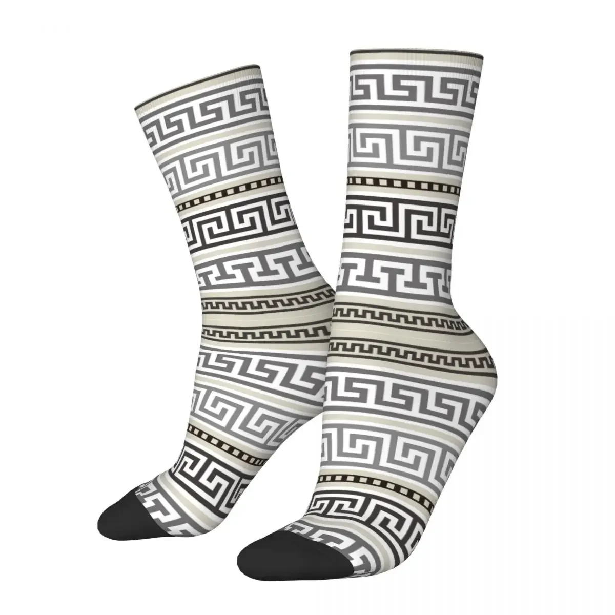 

Harajuku Women Socks Greek Borders Key Meanders Product Cute Luxury Greek Meander Art Sport Sock All Seasons Birthday Present