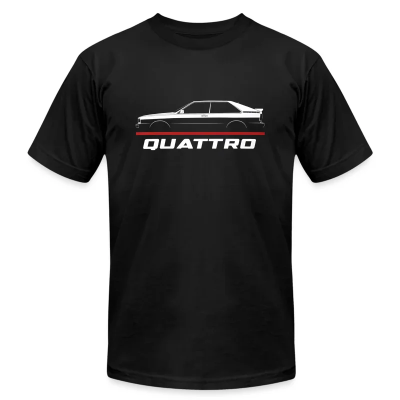 2024 Men T Shirt Casual Audis Quattro 1980-1991 Car Enthusiast T-shirt Graphic Summer Short Sleeves 100% Cotton S-3XL Cool Tee