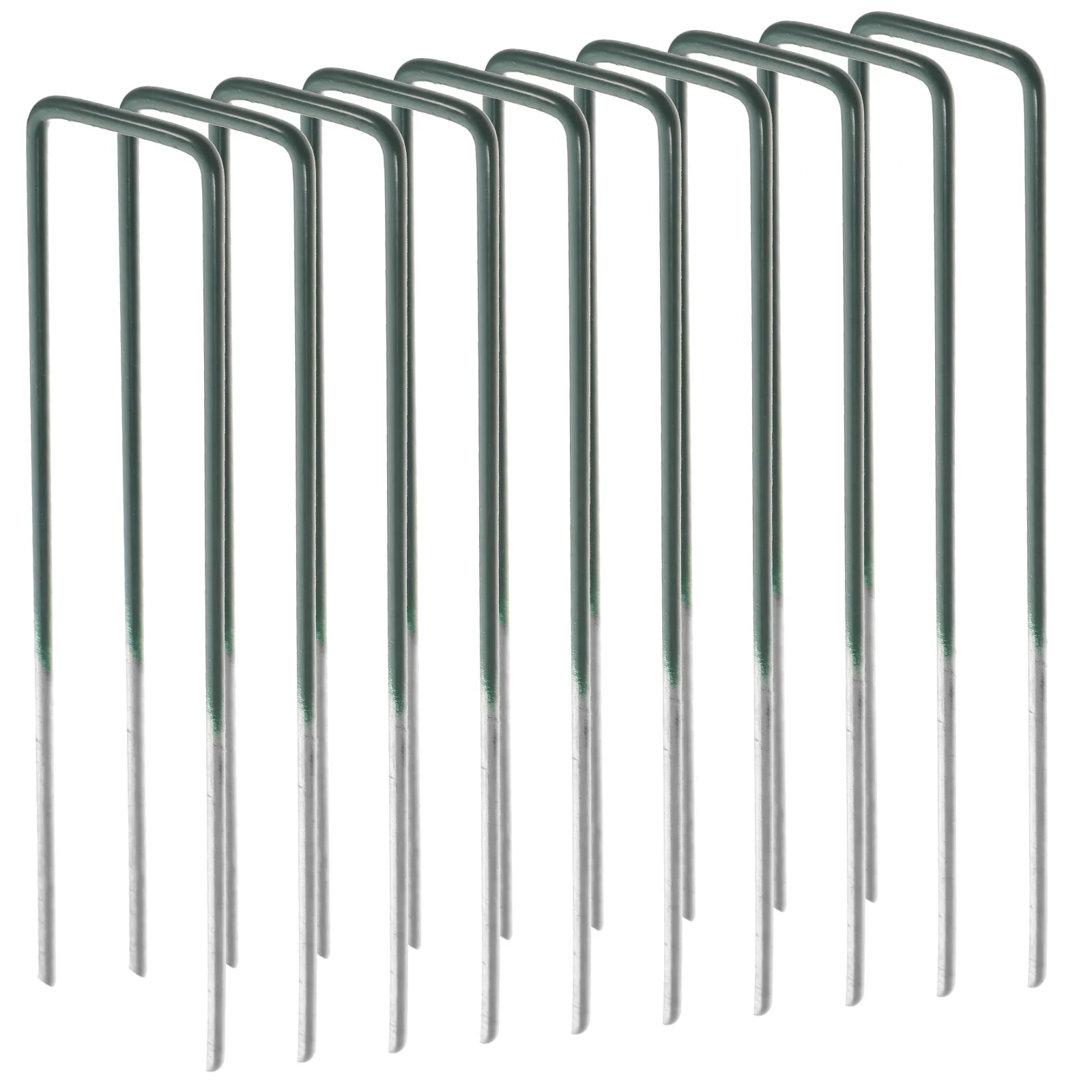 

10 Pcs Coated Garden Nails U-shaped Pegs Metal Ground Heavy Duty Tents Tarp Gardening for Camping