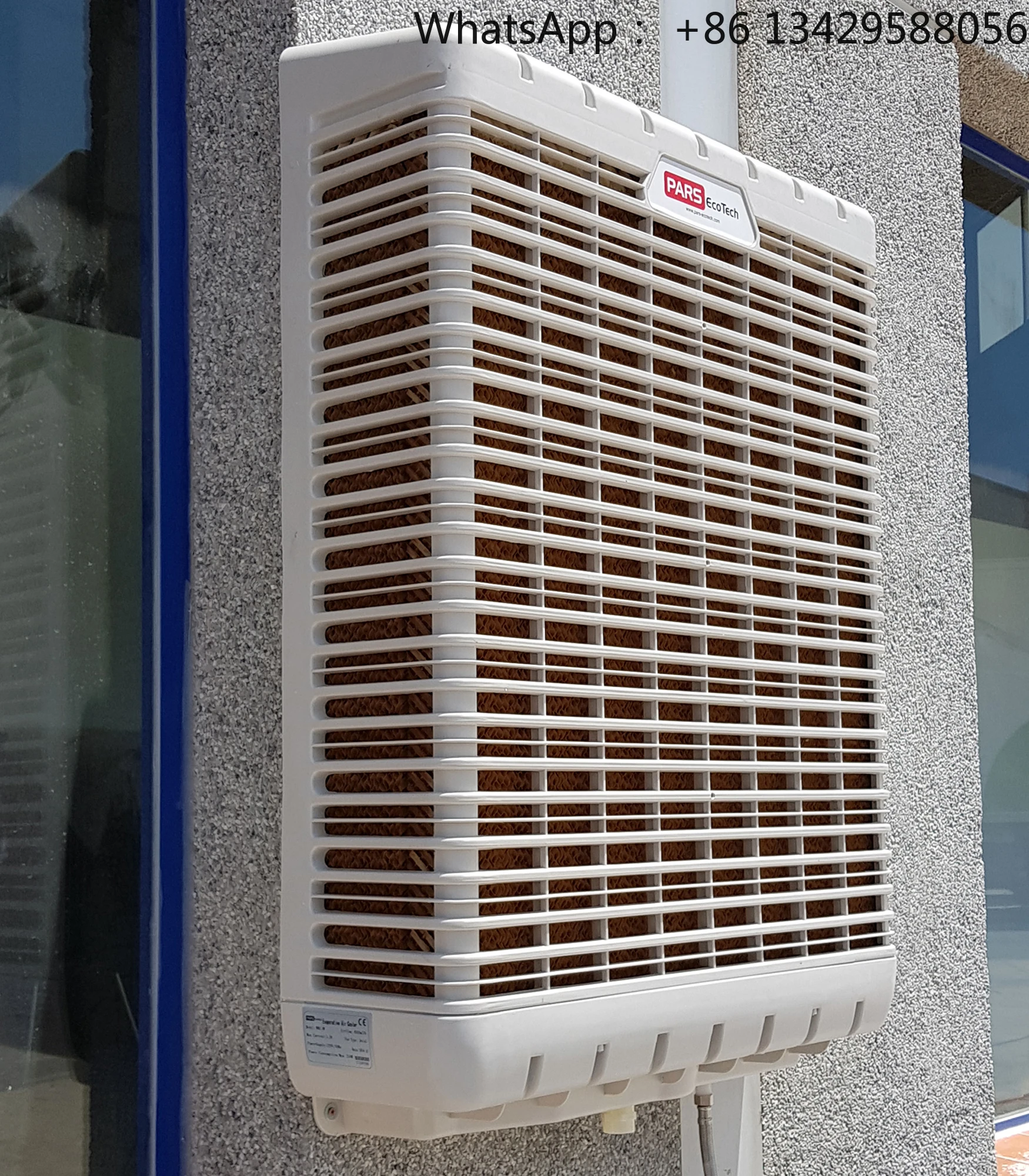 

wall mounted Evaporative Air Swamp Cooler with 6000cmh Quantity Cover Ordinary Motor Power Item Building Axial Fan