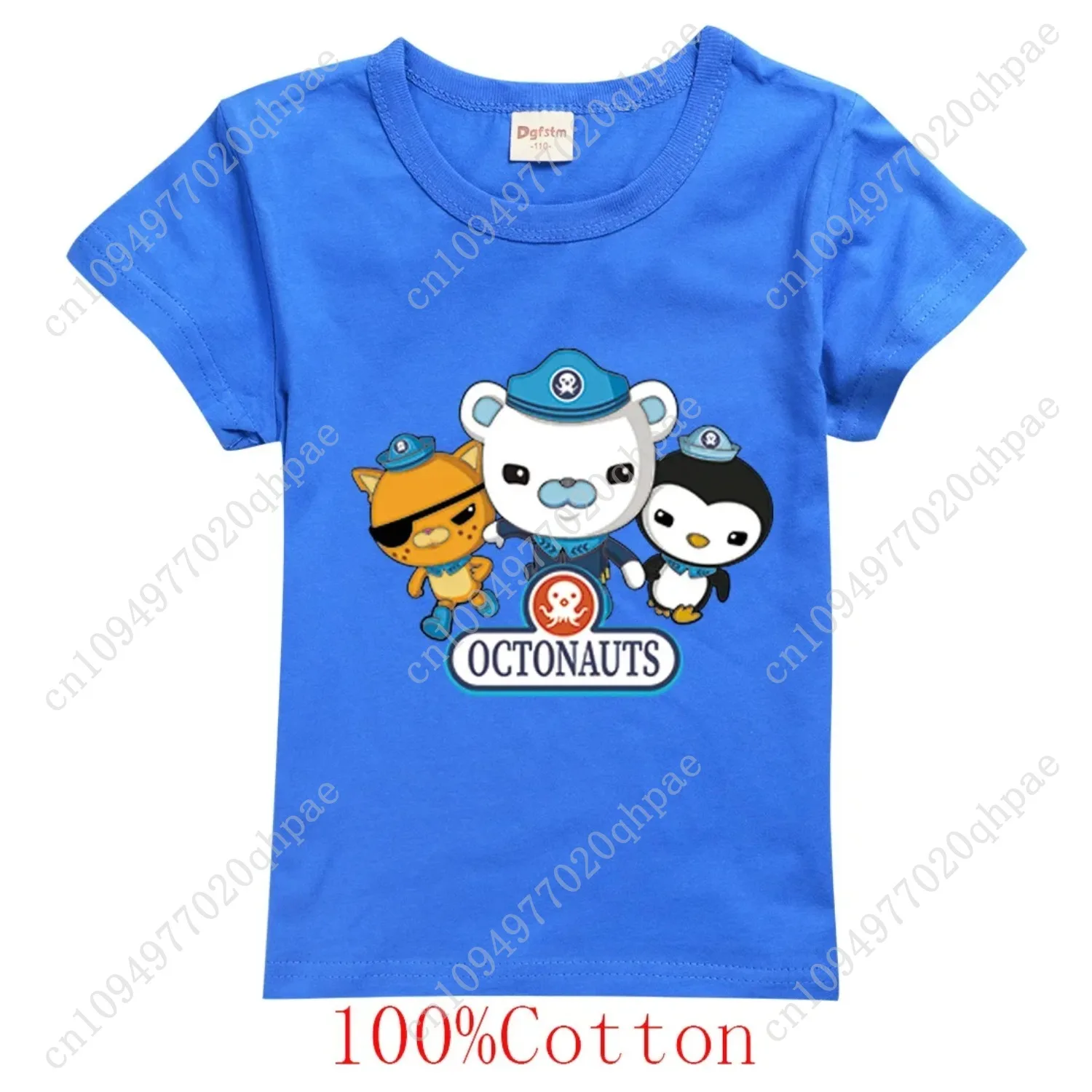 เสื้อยืดเด็ก The Octonauts สำหรับเด็กผู้ชายและเด็กผู้หญิง เสื้อผ้าฤดูร้อน ผ้าฝ้าย ลายการ์ตูน แขนสั้น คอกลม เสื้อยืดเด็กสำหรับวันเกิด
