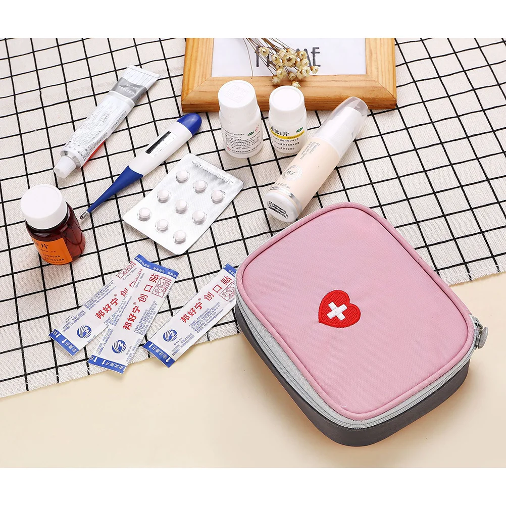 

Portable Aid Pouch Nylon Durable Waterproof Medical Storage Bag Travel Outdoor Emergency Kit First Aid Pouch