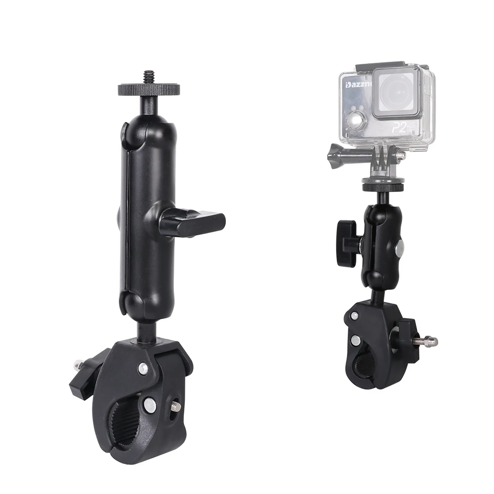 

Camera Clamp Mount，for GoPro Motorcycle Bicycle Handlebar Mounts Aluminum Tube Clip Live Broadcast Head Bracket, for Camera