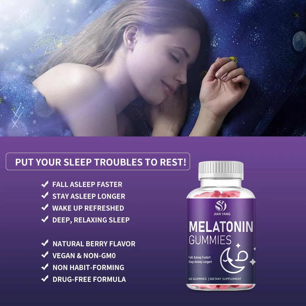 1 Bottle Of Koala Melatonin Sleep Soft Candy Helps Deep Relaxation Sleep Relieve Stress And Improve Sleep Quality