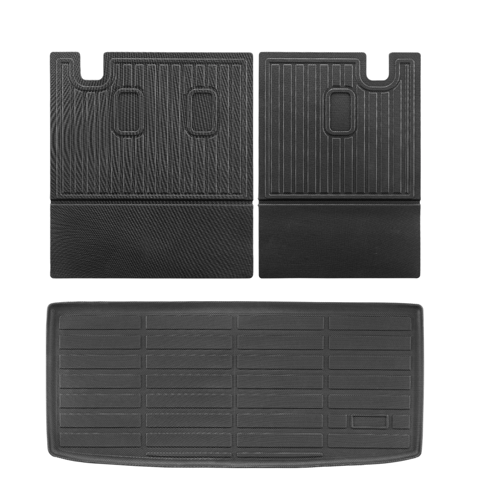 

Truck Cargo Mat & Backrest Mat Custom Fit for Honda Pilot 2016-2022 & 2023-2024 TPE Floor Mats & Cargo Liner All Weather Trunk Mats Backrest Mats Accessories