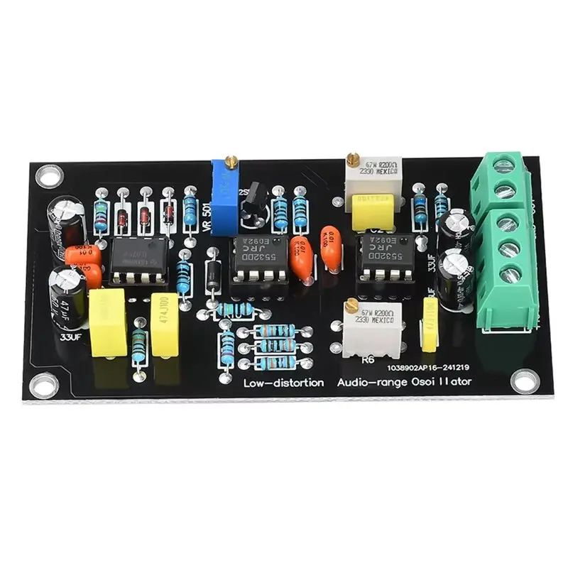 T23C New 1Khz Sine Wave Signal Generator Low Distortion High Precision Oscillator Board NE5532 Oscillator Adjustable Signal