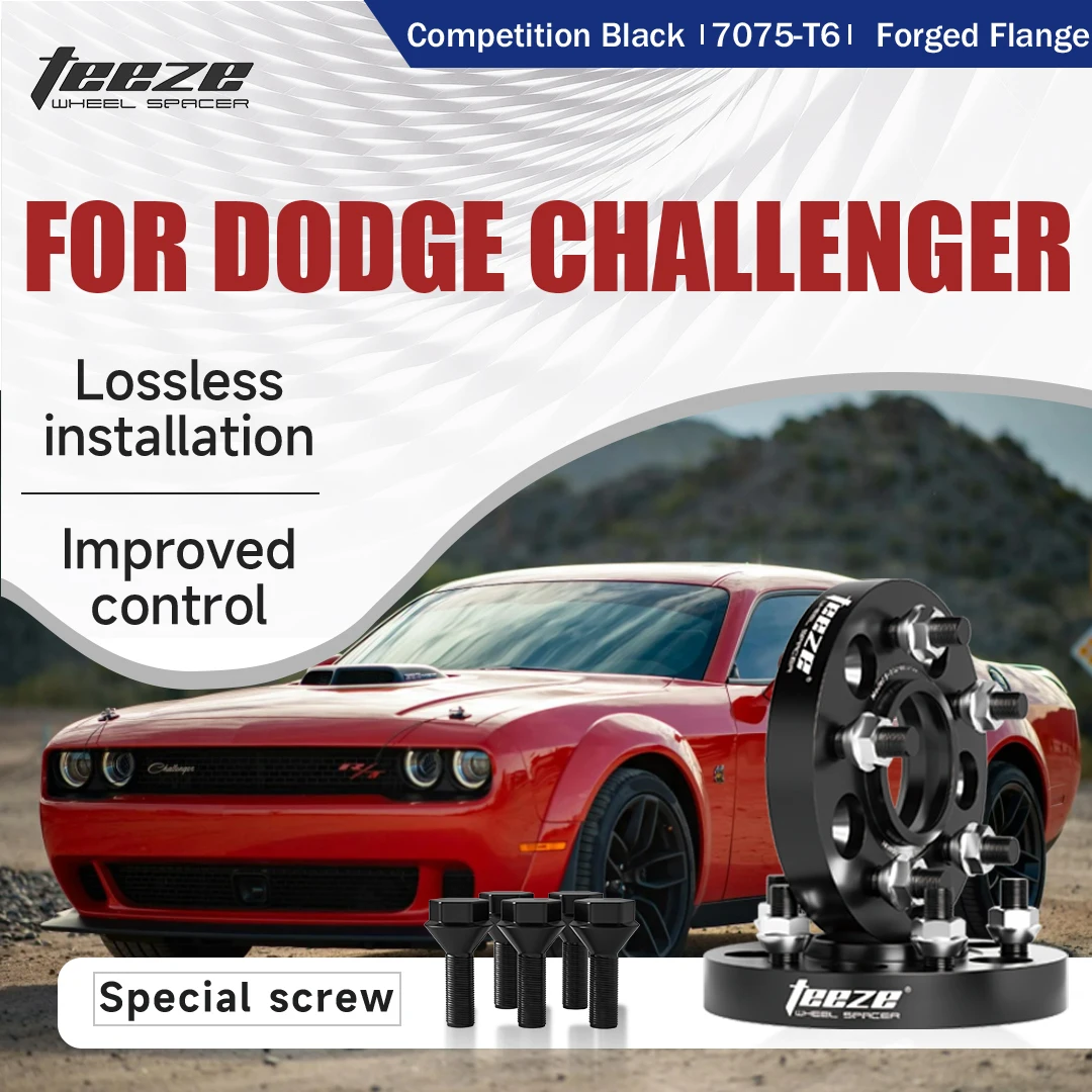 

Teeze 2/4 шт. 5x115 CB71,6 мм M14x1,5 ступица центральная черная кованая прокладка колеса для Dodge Challenger фланцевая пластина 15/20/25/30 мм