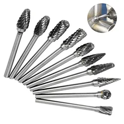 3mm Shank Drawing Tungsten Carbide Milling Cutter Carbide Burrs Sets Mini Drill Diamond Burs Material Tungstenio Tool