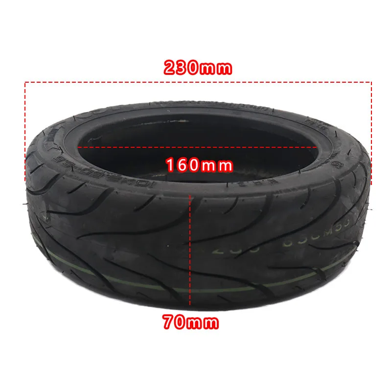 10x2.50-6.5 High Quality  Tubeless Tyre 10 Inch Vacuum Wheel Tire for Electric Scooter Accessories