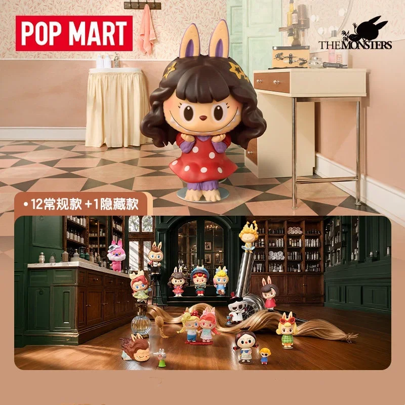 POP MART LABUBU THE MONSTERS HAIR SALON Series Blind Box Original Toys Guess Bag Mystery Box Doll Cute Anime Figure Ornament view 3