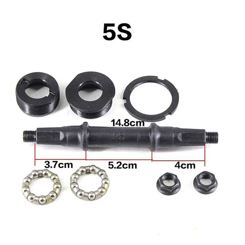 Bicycle Bike Bottom Bracket With Bottom Bracket Square Hole Axle Kit For 68mm BB Shell 3S/5S Middle Axle