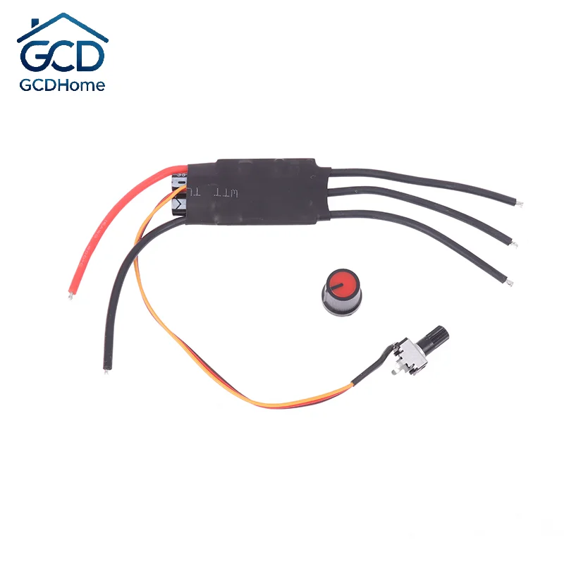 1pc DC 6.5V-27V BLDC 3-Phase Brushless Motor Driver Hallless DC Motor Drive Board Speed Controller With Potentiometer