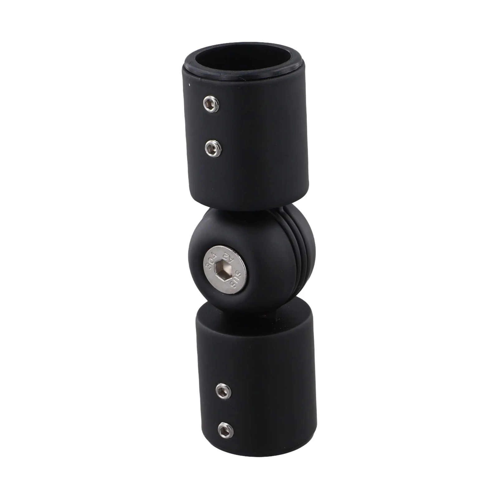 

304 Stainless Steel Construction Rod Corner Connector Customizable Angle Settings Adjustable Elbow Connector Black