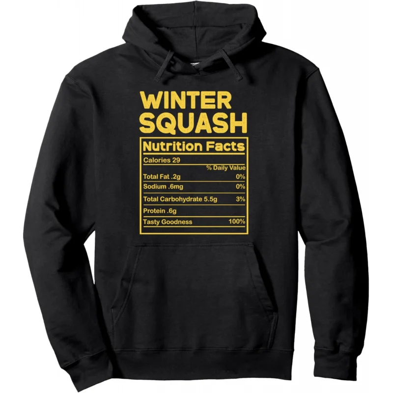 

Thanksgiving Family Winter Squash Nutrition Black Men's Hoodie