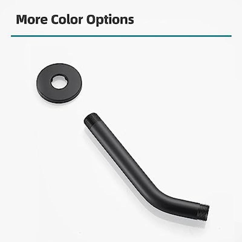 Extensão fixada na parede do braço do chuveiro, 6 ", tubulação fixada na parede, braço para a cabeça fixa