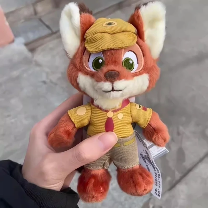 LLavero de peluche de zorro Nick, bolsas, Zootopia, animales de dibujos animados de Disney, muñeco de peluche, adornos colgantes, juguete, regalo de cumpleaños y Navidad