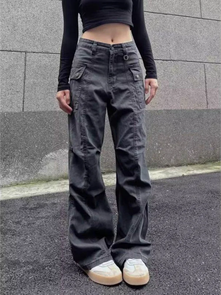 

Мужские рабочие брюки в американском ретро-стиле, прямые, широкие, с плиссировкой, расклешенные, весна-осень, новый дизайн, L