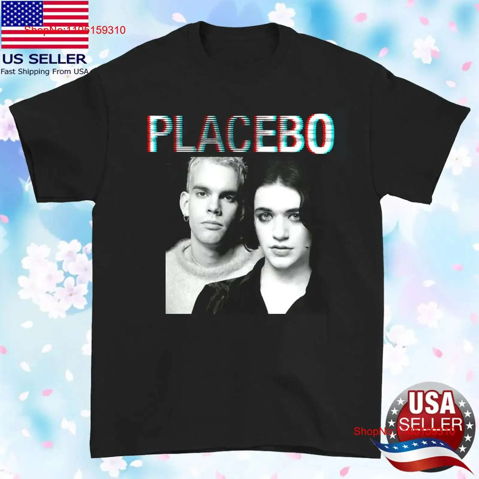 

HOT NEW Placebo band black T shirt All sizes S to 45XL 1F1888 vintage Washed designer clothes Stretched Breathable streetwear