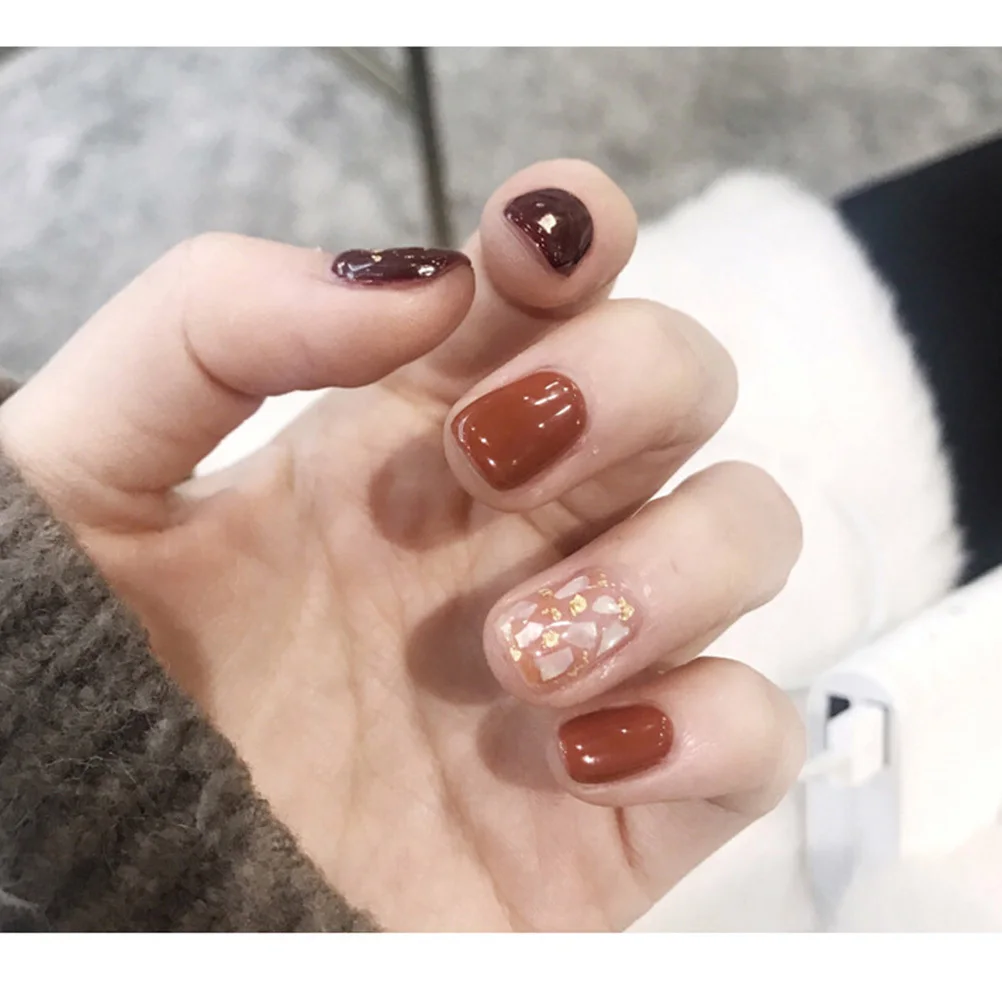 1 conjunto criativo adesivos de unhas decorações concha diy remendos da arte do prego manicure decalques festa aniversário feriado lantejoulas