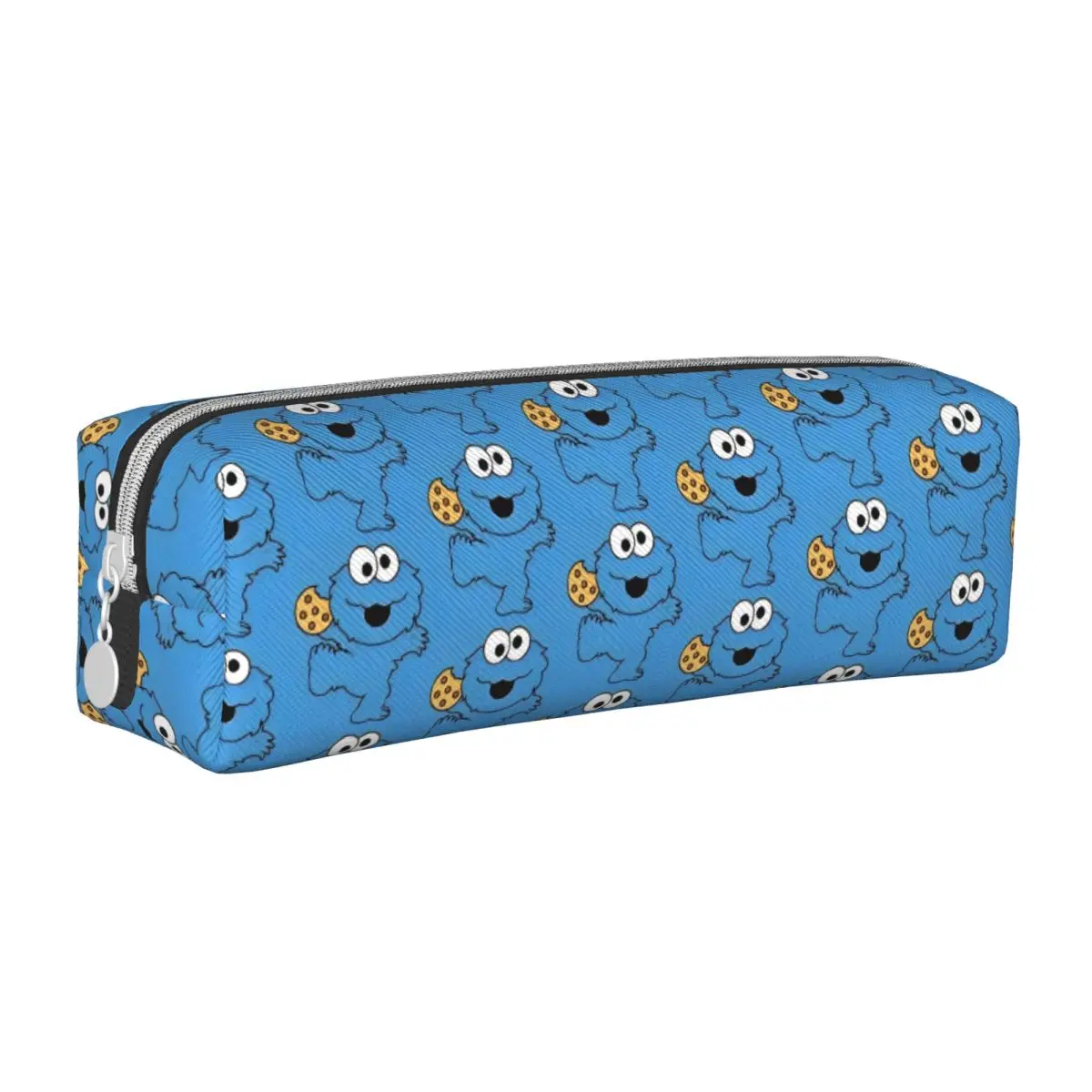 Cute S-Sesame Street Cookie Pencil Cases Pencilcases Pen Holder for Girls Boys Large Storage Pencil Bags School Gifts Stationery