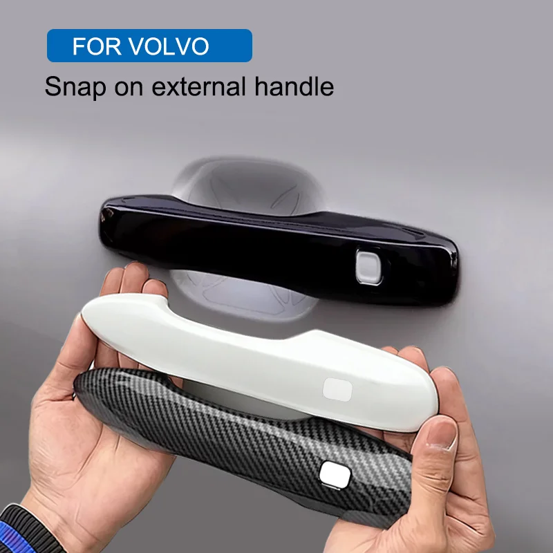 

For Volvo car door handle decorative cover with black glossy finish and blackened decoration XC60 V90CC v90 s90 xc90